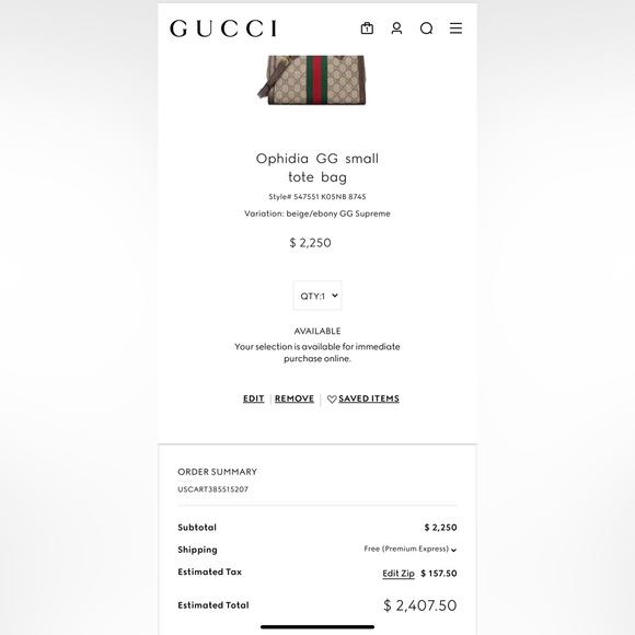 NWOT ~ ๐ GUCCI ~ Ophidia GG Small Tote Bag ~ Authentic ~ Please Read Details โฌ๏ธ - Picture 14 of 16